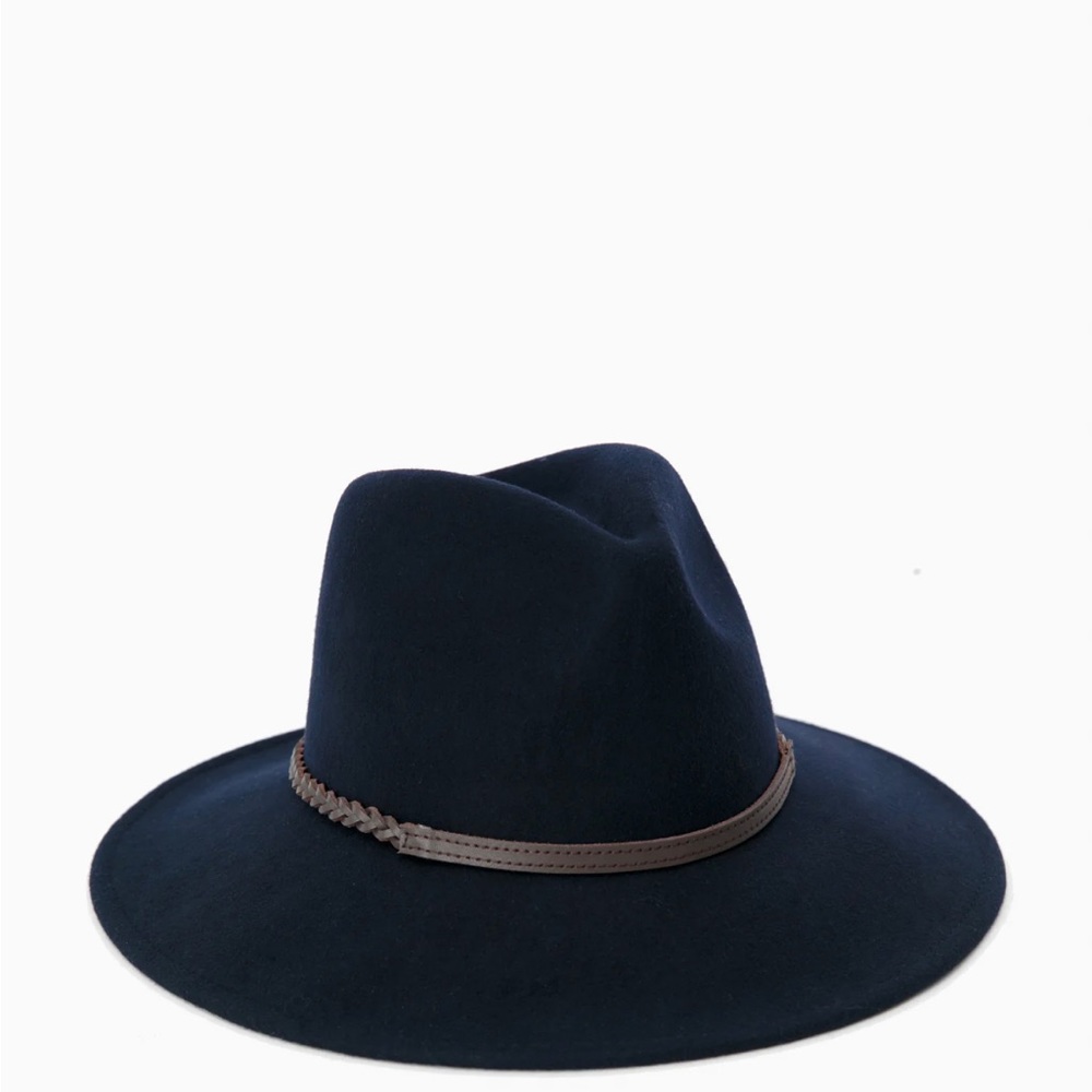 NWT BARBOUR Navy Tack Fedora Hat - L